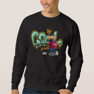 Cute Bear Painting Graffiti Teddybear  Kids Sweatshirt