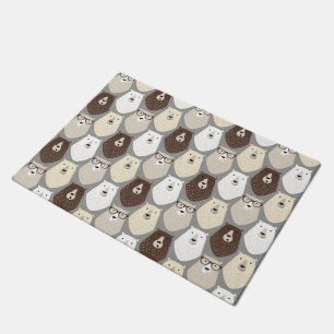 Cute Bear Pattern Fathers Day Gift Funny Dad Bear Doormat