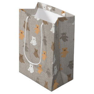 Cute Bear Pattern Medium Gift Bag
