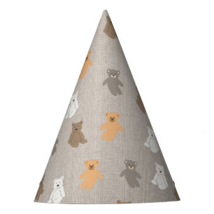 Cute Bear Pattern  Party Hat