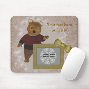 Cute Bear Personalised Photo Mouse Pad