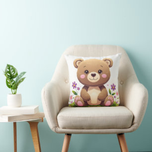 Cute Bear – Pillow for Loving Kids: Smiling Bear