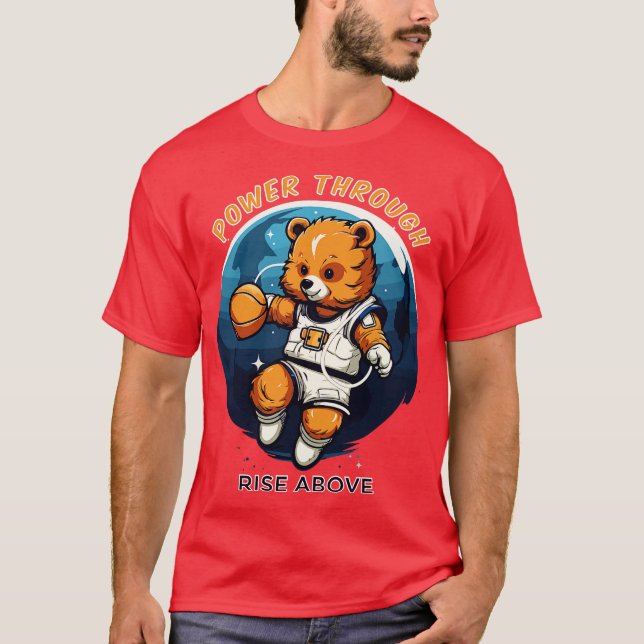 Cute bear playing basketball T-Shirt (Front)