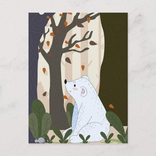 Cute Bear Postcard (Front)