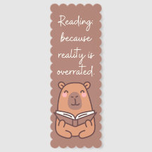 Cute Bear Quote Reality is Overrated