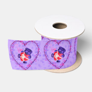 Cute Bear Ribbon Satin Ribbon