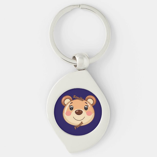 Cute Bear Smile Key Ring (Front)