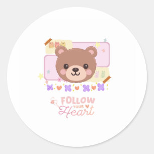 Cute bear sticker