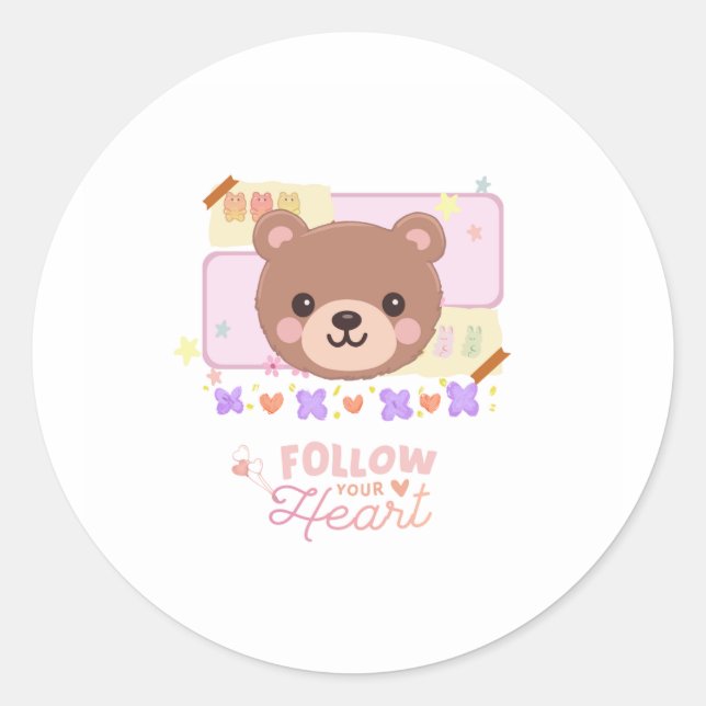 Cute bear sticker (Front)