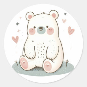  Cute Bear Sticker – Adorable Animal Design