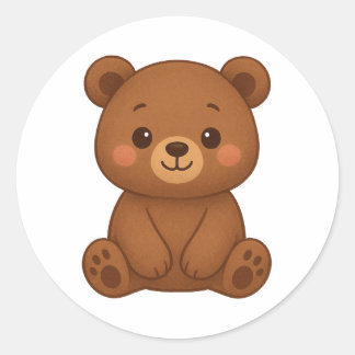 Cute Bear Sticker – Adorable Kawaii Teddy Bear Ill