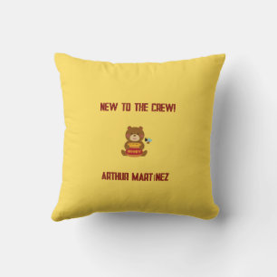 Cute Bear Theme Boy Baby Shower Cushion