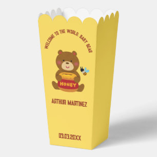 Cute Bear Theme Boy Baby Shower Favour Box