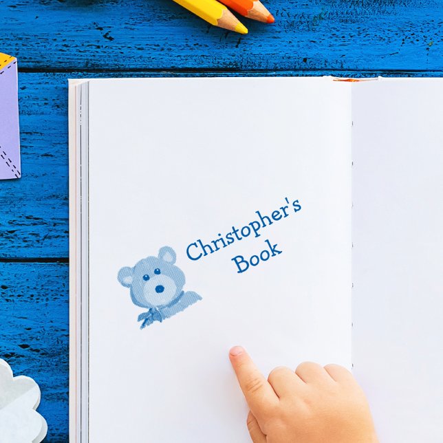 Cute Bear This Book Belongs to Rubber Stamp (Creator Uploaded)