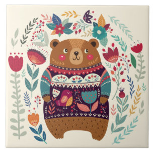 Cute Bear  Tile