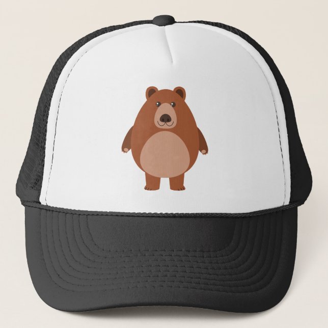 Cute bear trucker hat (Front)