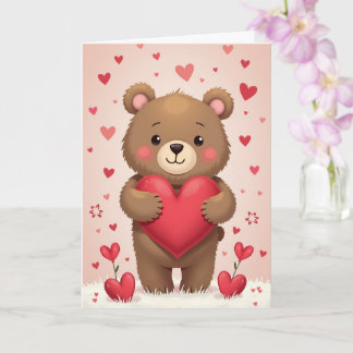 Cute Bear Valentine's Day Card