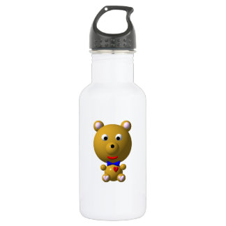 Cute Bear with Bow Tie 532 Ml Water Bottle