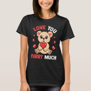 Cute Bear With Hearts For Girls Whom Love Bears T-Shirt