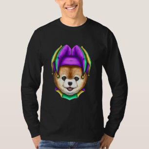 Cute Bear with Jester Hat for Mardi Gras T-Shirt