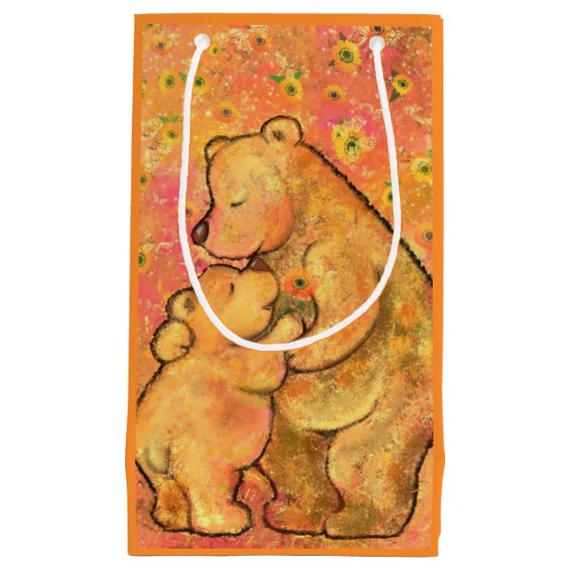 Cute Bear with Mum Gift Bag (Front)