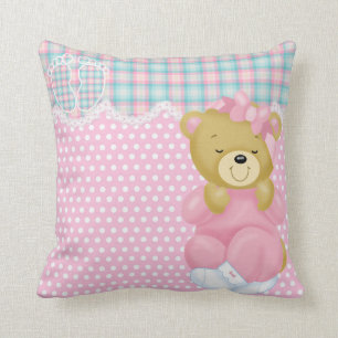 Cute Bear With Pink Pajamas Cushion