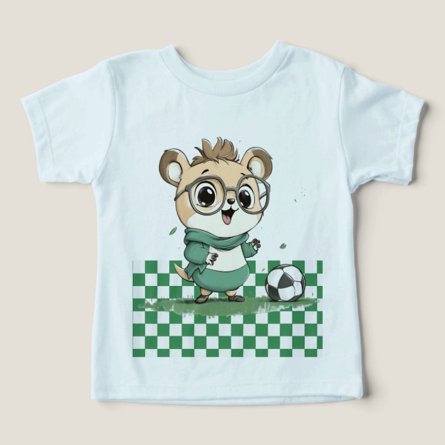 Cute Bear with Soccer Ball (Design Front)