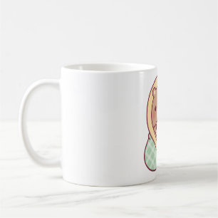 Cute Bear Wrapped In Cosy Blanket While Gaming Coffee Mug