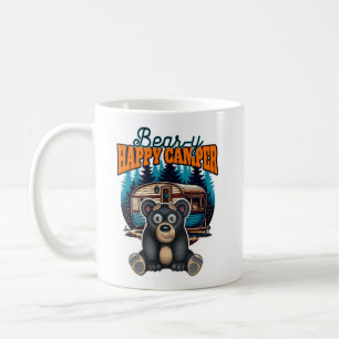 Cute Bear-y Happy Camper Bear Coffee Mug