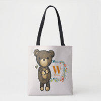 Cute Bear, Yellow Flower & Floral Wreath Custom