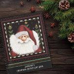 Cute Beard Santa Christmas Name Bucket List<br><div class="desc">Festive Santa Personalised Christmas Bucket List Book. Create cherished holiday memories with our Christmas Bucket List Book. This delightful book is your guide to planning and documenting all the festive experiences and activities you want to enjoy during the holiday season. From trimming the tree to cosying up by the fire,...</div>