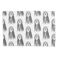 Cute Bearded Collies Pattern