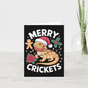 Cute Bearded Dragon Christmas Pun Card
