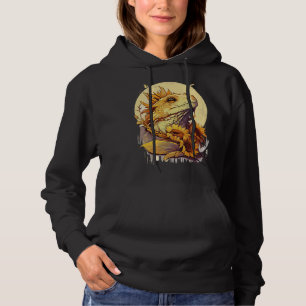Cute Bearded Dragon Sunflower Reptile Lizard Hoodie