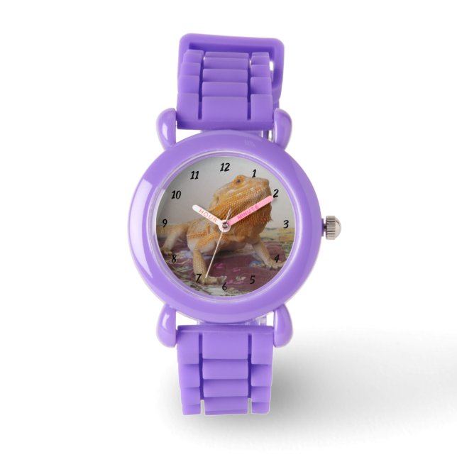 Cute Beardie Photo Design Watch (Front)