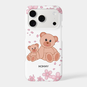Cute Bears and Pink Flowers