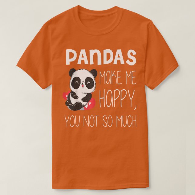 Cute Bears Make Me Happy Cute Cute Bear  T-Shirt (Design Front)