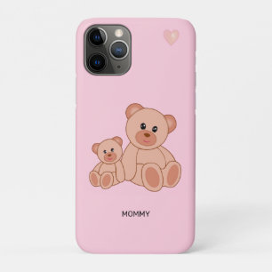 Cute Bears on Light Pink Case-Mate iPhone Case
