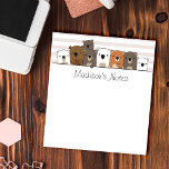 Cute Bears Personalised Notepad<br><div class="desc">Easily personalise this notepad with your custom name and title. The design features a bunch of cute hand-drawn cartoon bears.</div>