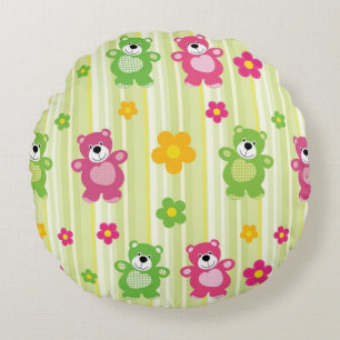 Cute Bears Round Cushion