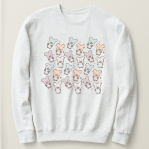 Cute Bears Sweets Snacks Confetti Sweatshirt