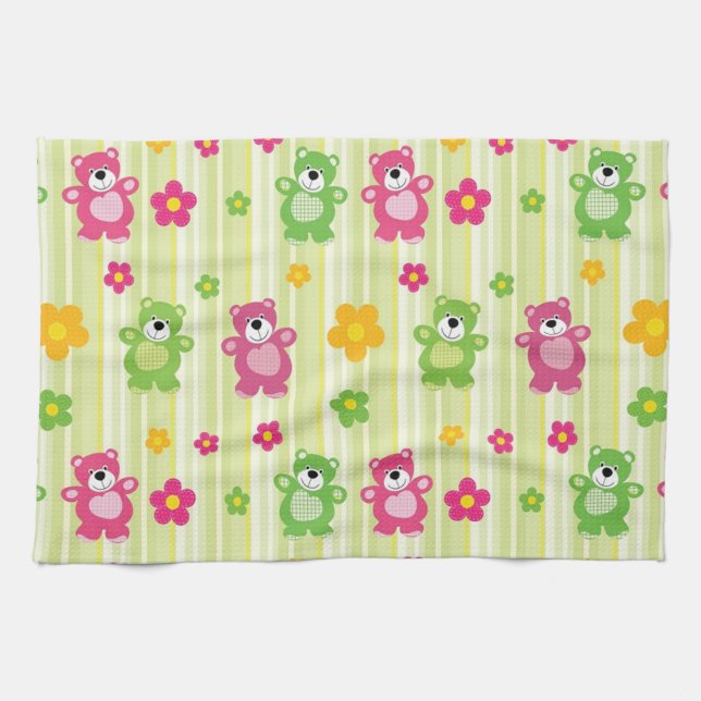 Cute Bears Tea Towel (Horizontal)