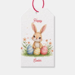 Cute Beautiful Easter Bunny Popular Collection Gift Tags