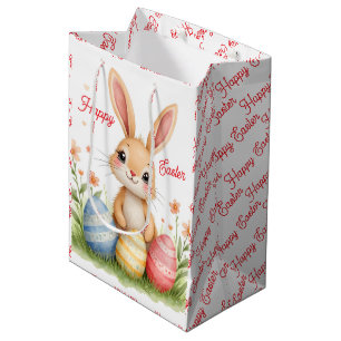 Cute Beautiful Easter Bunny Popular Collection Medium Gift Bag