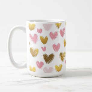 cute beautiful pattern for valentine's day coffee mug
