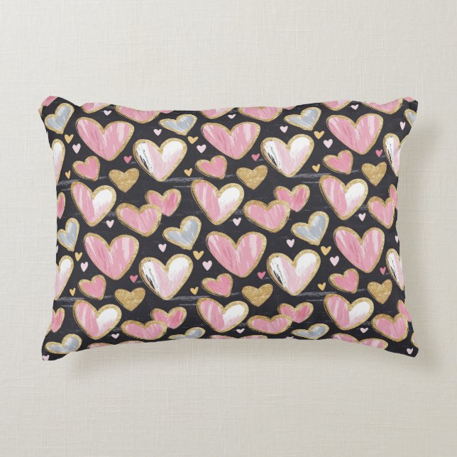 cute beautiful pattern for valentine's day  decorative cushion (Front)