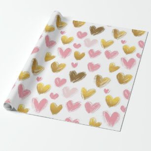 cute beautiful pattern for valentine's day wrapping paper