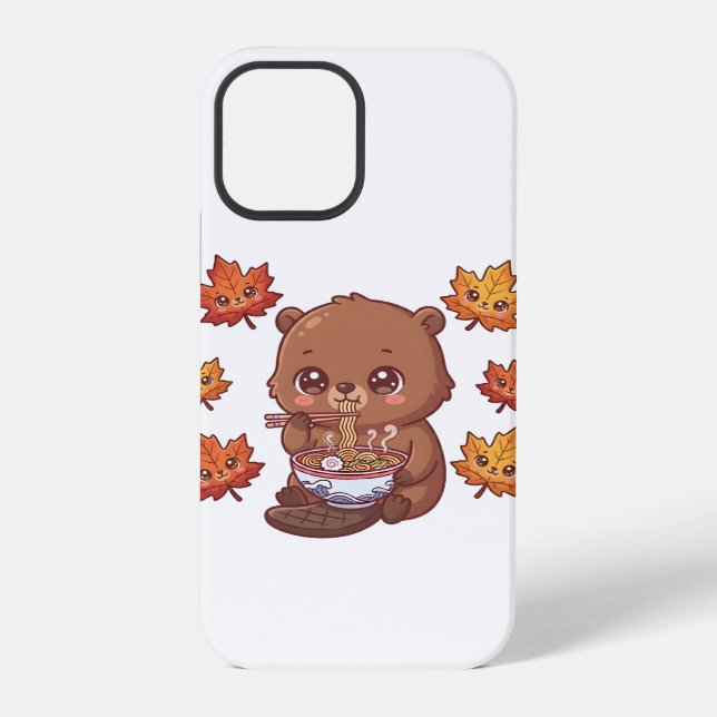 Cute Beaver iPhone Case (Back)