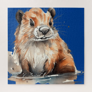 cute beaver  jigsaw puzzle