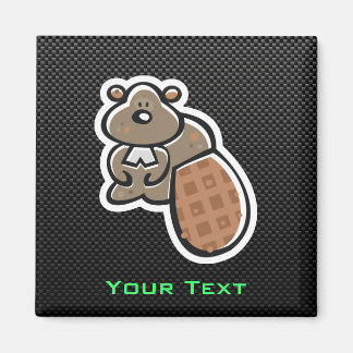 Cute Beaver; Sleek Magnet
